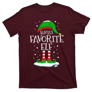 SantaS Favorite Elf Christmas Family Matching Xmas Funny T-Shirt