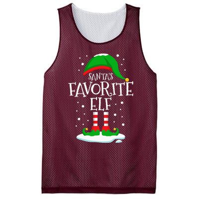 SantaS Favorite Elf Christmas Family Matching Xmas Funny Mesh Reversible Basketball Jersey Tank