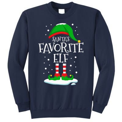 SantaS Favorite Elf Christmas Family Matching Xmas Funny Sweatshirt