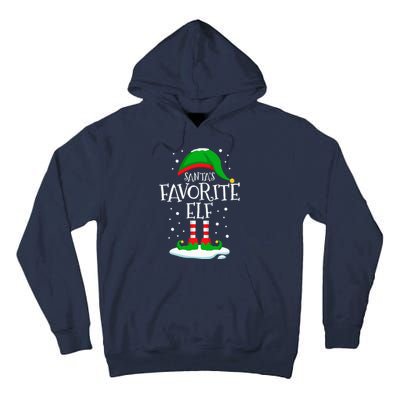 SantaS Favorite Elf Christmas Family Matching Xmas Funny Tall Hoodie