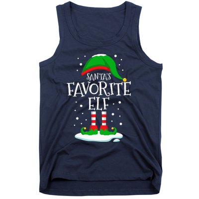 SantaS Favorite Elf Christmas Family Matching Xmas Funny Tank Top