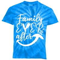 Step Family Ever After Adopt Foster Care Adoption Awareness Gift Kids Tie-Dye T-Shirt