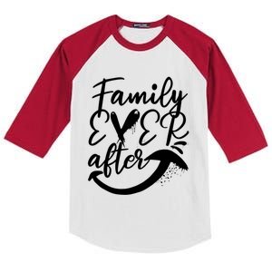 Step Family Ever After Adopt Foster Care Adoption Awareness Gift Kids Colorblock Raglan Jersey