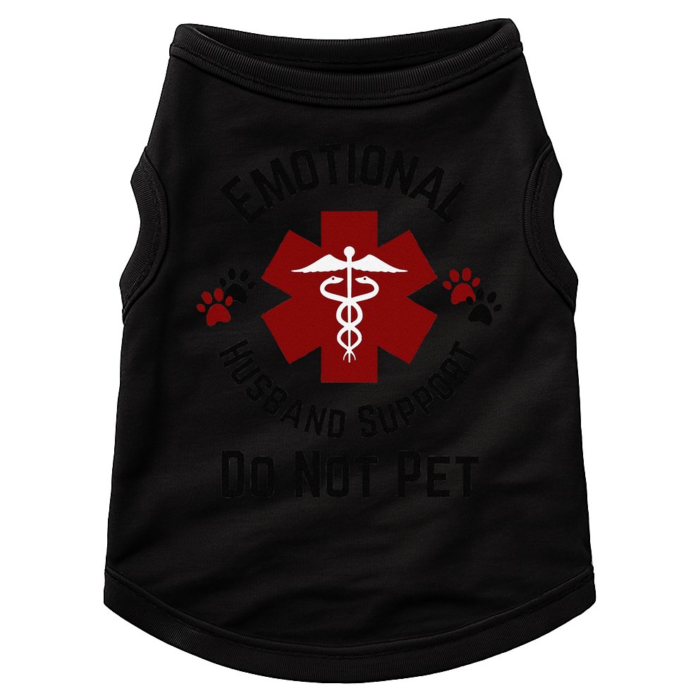 Sarcastic Funny Emotional Husband Support Do Not Pet Funny Doggie Tank