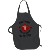 Sarcastic Funny Emotional Husband Support Do Not Pet Funny Apron