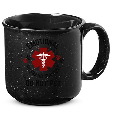 Sarcastic Funny Emotional Husband Support Do Not Pet Funny 15oz Campfire Ceramic Mug