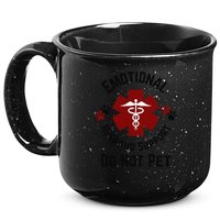 Sarcastic Funny Emotional Husband Support Do Not Pet Funny 15oz Campfire Ceramic Mug