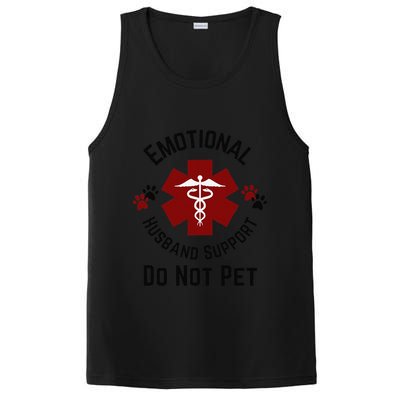 Sarcastic Funny Emotional Husband Support Do Not Pet Funny PosiCharge Competitor Tank