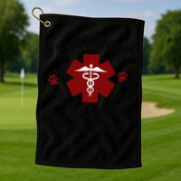 Sarcastic Funny Emotional Husband Support Do Not Pet Funny Golf Towel