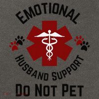 Sarcastic Funny Emotional Husband Support Do Not Pet Funny Cotton Canvas Backpack