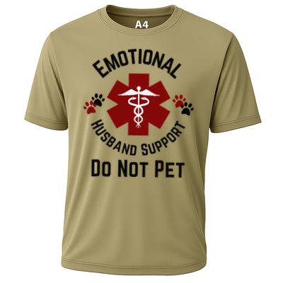 Sarcastic Funny Emotional Husband Support Do Not Pet Funny Performance Shirt