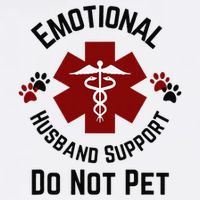Sarcastic Funny Emotional Husband Support Do Not Pet Funny Garment-Dyed Sweatshirt