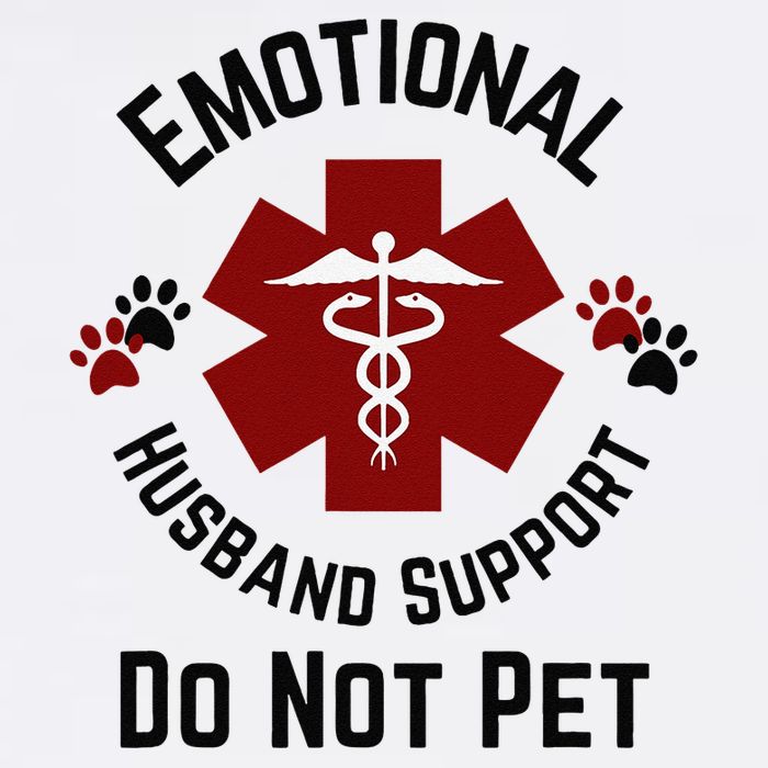 Sarcastic Funny Emotional Husband Support Do Not Pet Funny Garment-Dyed Sweatshirt