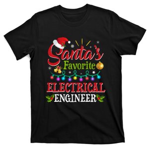 Santas Favorite Electrical Engineer Christmas Lights T-Shirt