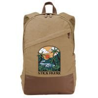 Stick Figure Enchantment Cotton Canvas Backpack