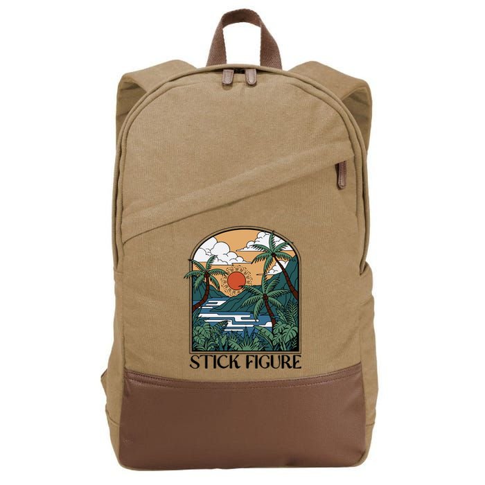 Stick Figure Enchantment Cotton Canvas Backpack