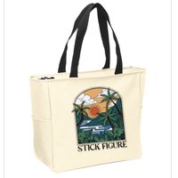 Stick Figure Enchantment Zip Tote Bag