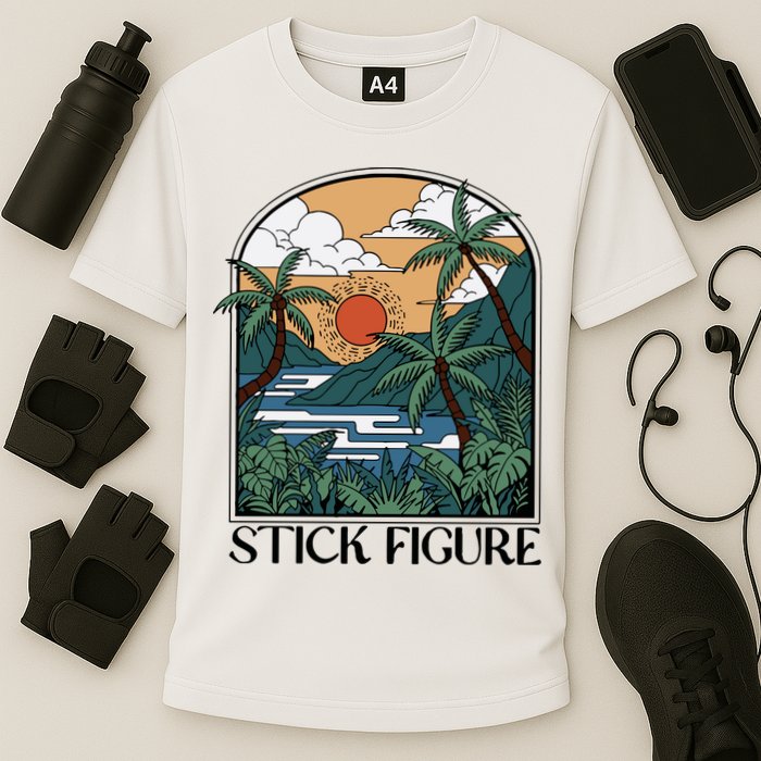 Stick Figure Enchantment Cooling Performance Crew T-Shirt