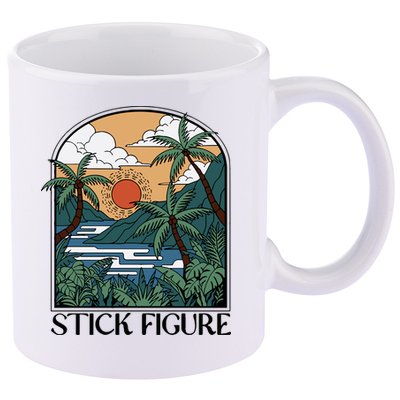 Stick Figure Enchantment 11oz C Handle Ceramic Mug