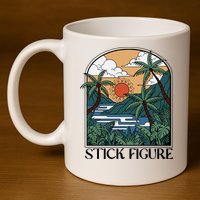 Stick Figure Enchantment 11oz C Handle Ceramic Mug