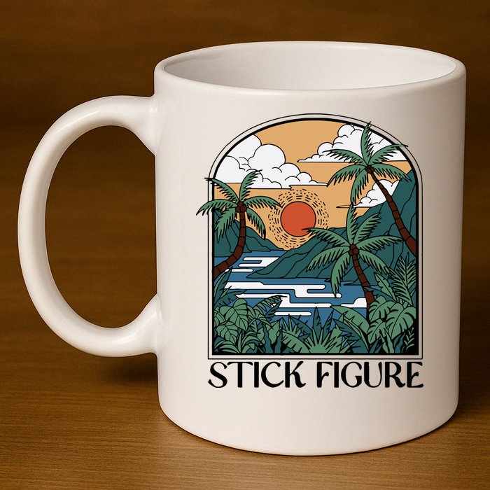 Stick Figure Enchantment 11oz C Handle Ceramic Mug