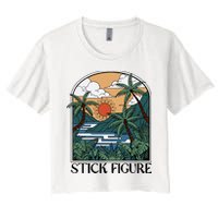 Stick Figure Enchantment Women's Crop Top Tee