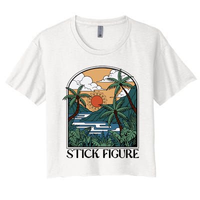 Stick Figure Enchantment Women's Crop Top Tee