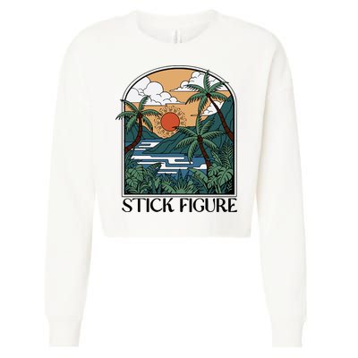 Stick Figure Enchantment Cropped Pullover Crew