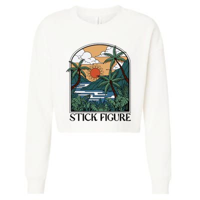 Stick Figure Enchantment Cropped Pullover Crew