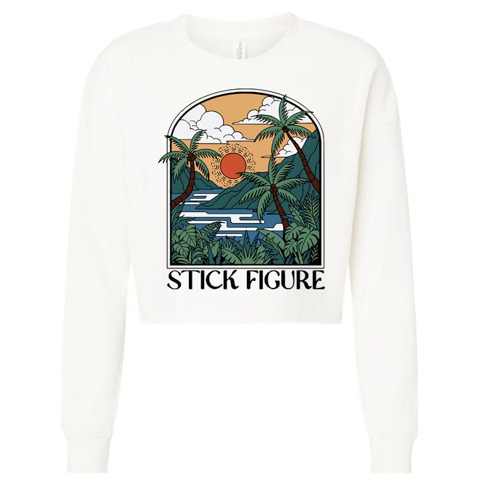 Stick Figure Enchantment Cropped Pullover Crew