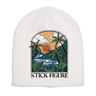 Stick Figure Enchantment Short Acrylic Beanie