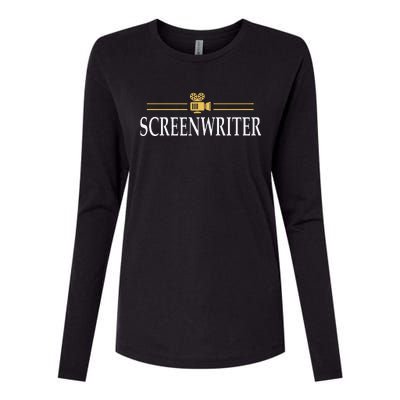 Screenwriter Filmcrew Filmmaker Womens Cotton Relaxed Long Sleeve T-Shirt