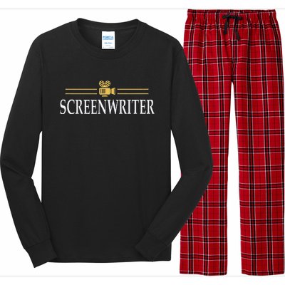 Screenwriter Filmcrew Filmmaker Long Sleeve Pajama Set