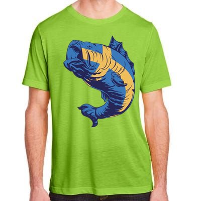 Swedish Flag Fish Adult ChromaSoft Performance T-Shirt