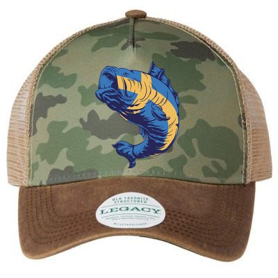 Swedish Flag Fish Legacy Tie Dye Trucker Hat