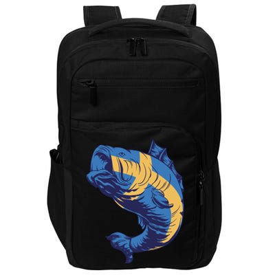 Swedish Flag Fish Impact Tech Backpack