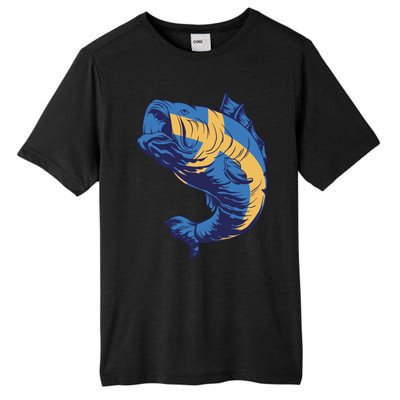 Swedish Flag Fish Tall Fusion ChromaSoft Performance T-Shirt