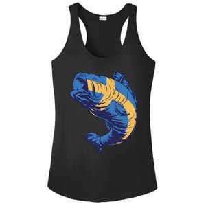 Swedish Flag Fish Ladies PosiCharge Competitor Racerback Tank