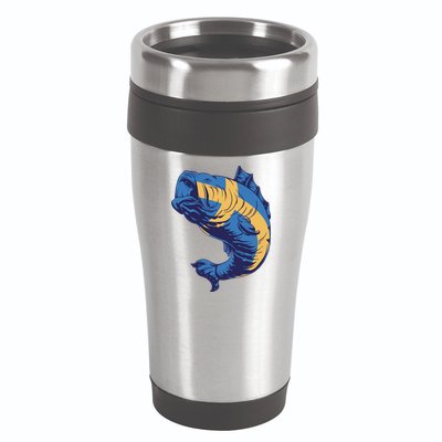 Swedish Flag Fish 16oz Travel Tumbler