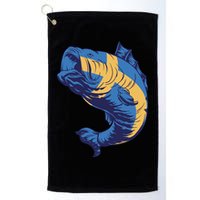 Swedish Flag Fish Golf Towel