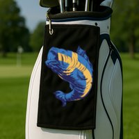 Swedish Flag Fish Golf Towel
