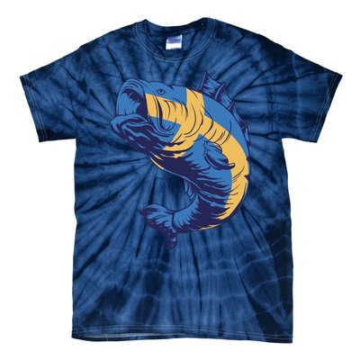 Swedish Flag Fish Tie-Dye T-Shirt