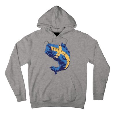 Swedish Flag Fish Hoodie