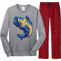 Swedish Flag Fish Long Sleeve Pajama Set