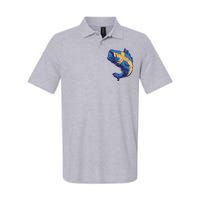 Swedish Flag Fish Softstyle Adult Sport Polo