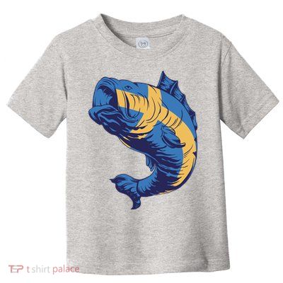 Swedish Flag Fish Toddler T-Shirt