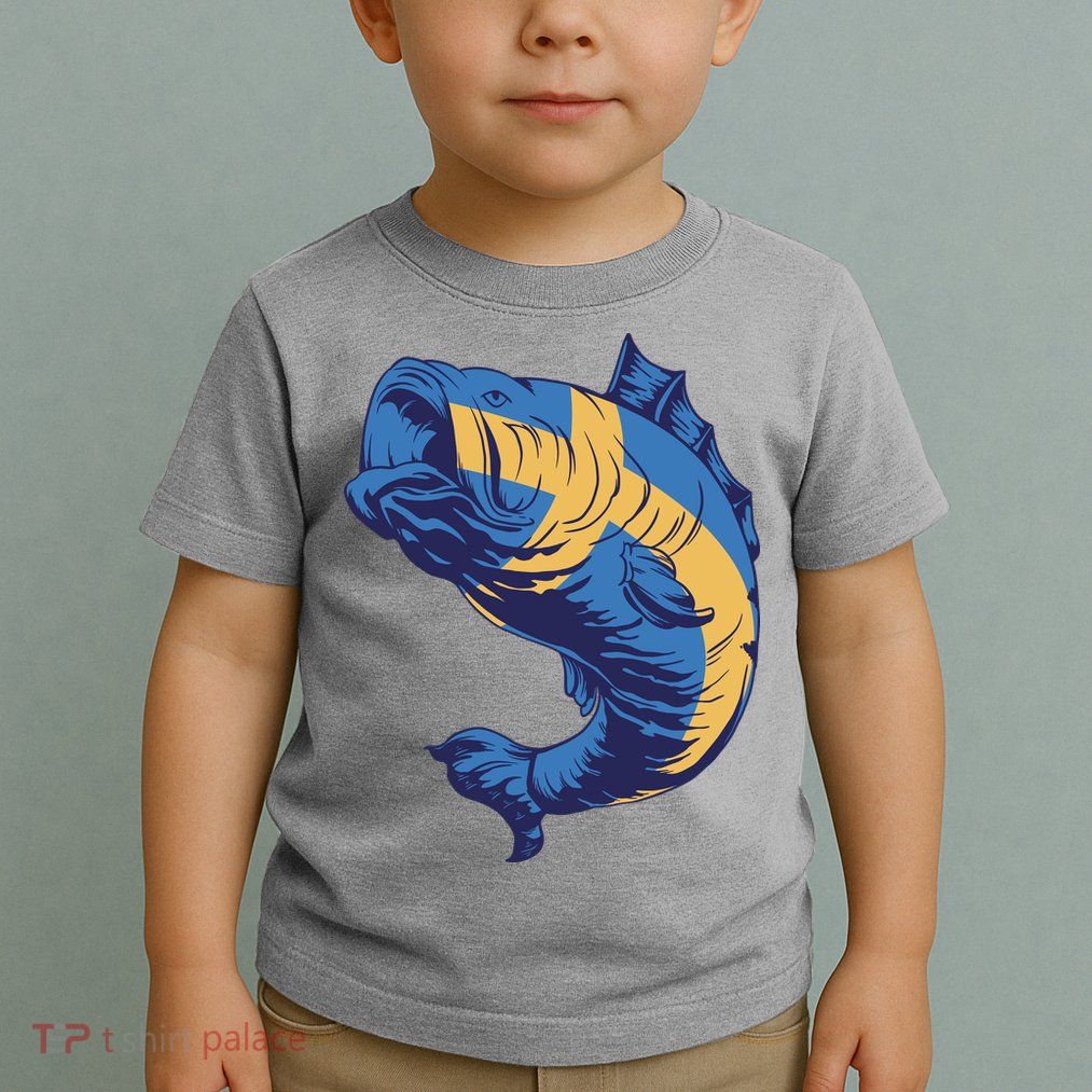 Swedish Flag Fish Toddler T-Shirt