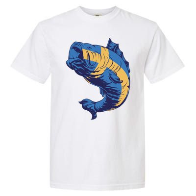 Swedish Flag Fish Garment-Dyed Heavyweight T-Shirt