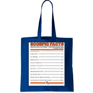 Scorpio Facts Funny Gift Tote Bag