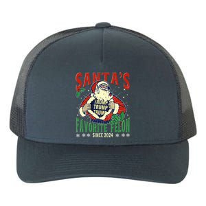 SantaS Favorite Felon Since 2024 Christmas Xmas Yupoong Adult 5-Panel Trucker Hat